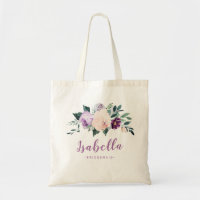 Porte-mère personnalisée violet botanique en fleur
