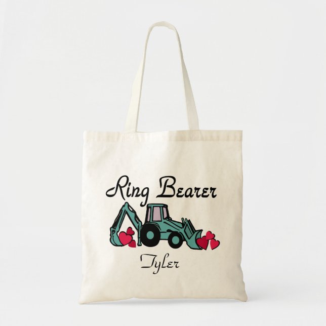Tote Bag Porteur de bague Backhoe (Devant)