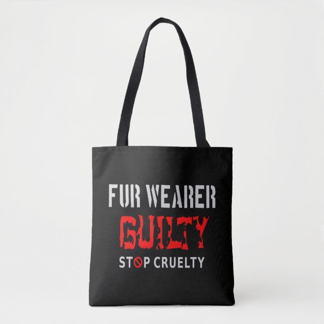 Tote Bag Porteur de fourrure coupable (Devant)