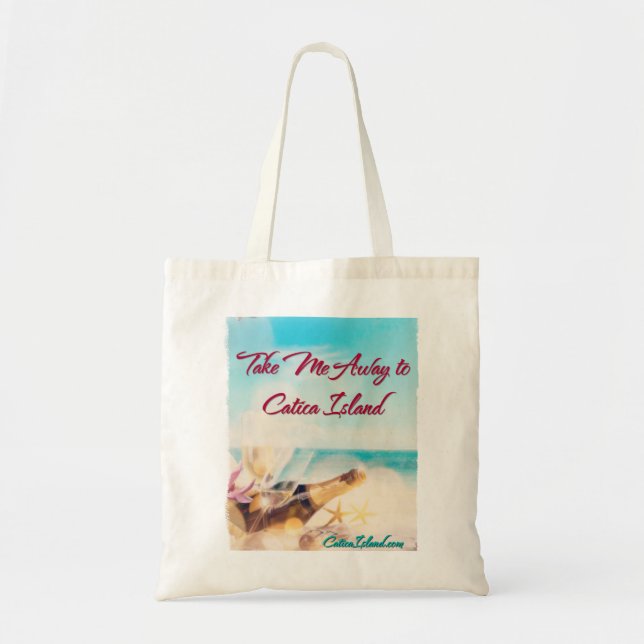 Tote Bag Portez-moi loin à l'île Fourre-tout de Catica (Devant)