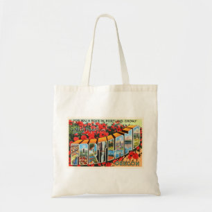 Tote Bag Portland Orégon OU vieux souvenir de Vintage
