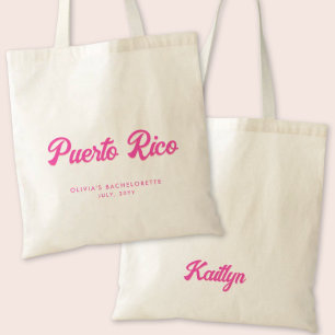 Tote Bag Porto Rico Bachelorette Party Personnalisé Fourre-