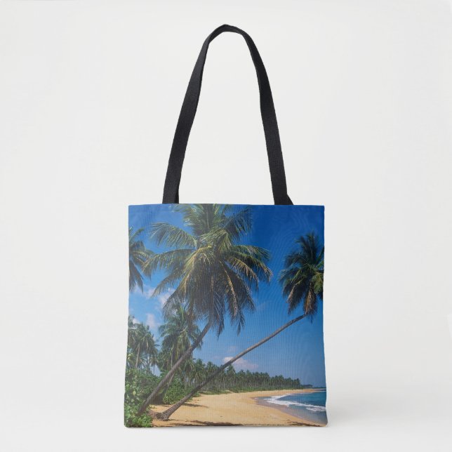 Tote Bag Porto Rico, Isla Verde, palmiers (Devant)