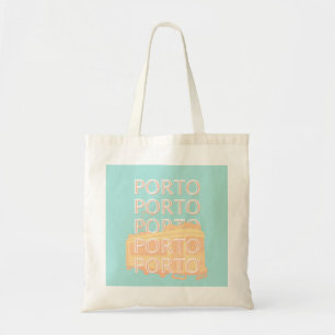 Tote Bag Porto Travel Art, Portugal Travel Art, Pastel