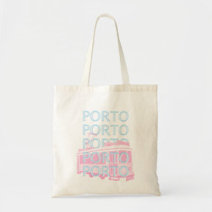 Tote Bag Porto Travel Art, Portugal Travel Art, Pastel