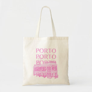 Tote Bag Porto Travel Art, Portugal Travel Art, Rose