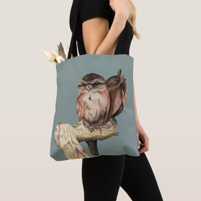 Tote Bag Portrait d'aquarelle d'enfants de mêmes parents de (De près)