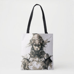 Tote Bag Portrait de guerrier Peinture aventure historique