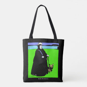 Tote Bag Portrait de la reine Victoria et Yorkie Dog
