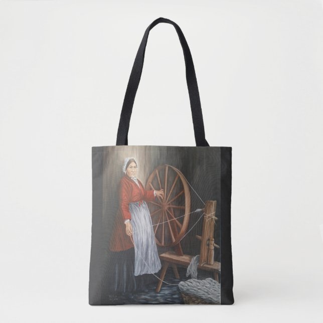 Tote Bag "Portrait de Madame Spinning Wool'de Gallois (Devant)