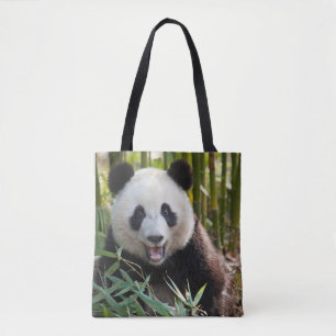 Tote Bag Portrait de panda souriant