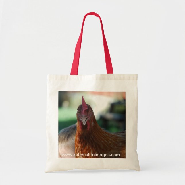 Tote Bag Portrait de poulet (Devant)