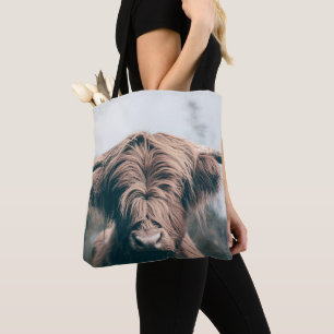 Tote Bag Portrait de vache Highland