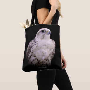Tote Bag Portrait d'un Faucon Saker curieux