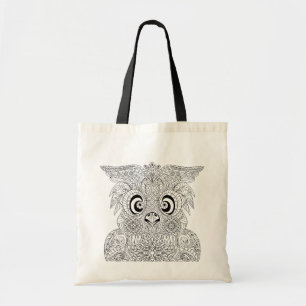 Tote Bag Portrait inspiré de hibou