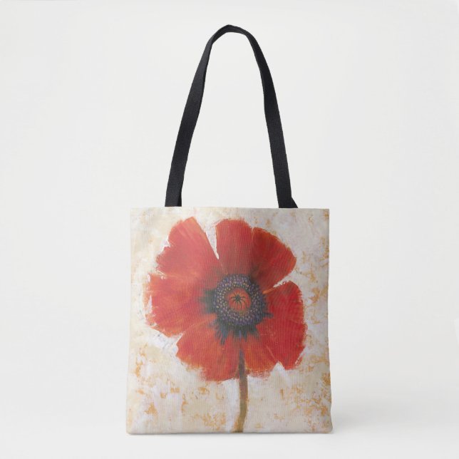 Tote Bag Portrait Red Poppy (Devant)