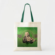 Portrait Vivaldi dans le style d'illusion optique 