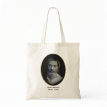 Portrait Walt Whitman teint main