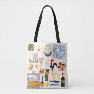 Tote Bag Portugal Symboles Amateurs de voyage