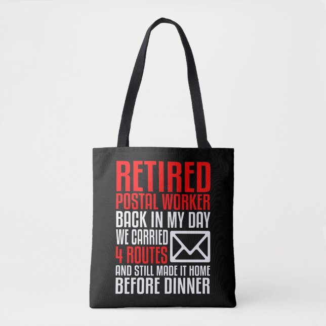 Tote Bag Poste Carrier Travailleur Retraite Cadeau Funny Ma (Devant)