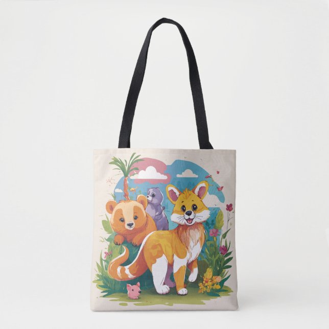 Tote Bag Poster de animal Designer Trending bag (Devant)