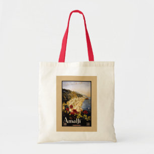 Tote Bag Poster du Vintage voyage de la côte d'Amalfi
