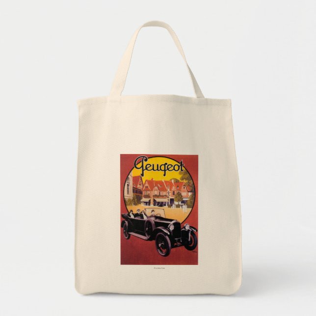 Tote Bag Poster promotionnel Peugeot Automobile (Devant)