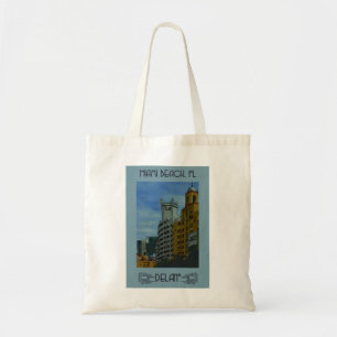Tote Bag Poster Vintage voyage Miami Beach Floride