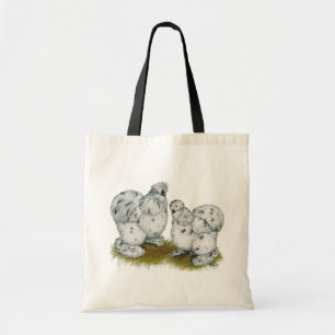 Tote Bag Poulet à éclaboussures de Silkie Bantam