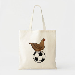 Tote Bag Poulet aux sports de football