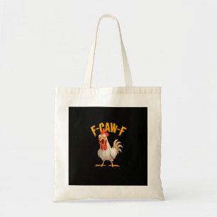 Tote Bag Poulet F-Awk-F drôle Coq F-Caw-F Pun Rétro Vi