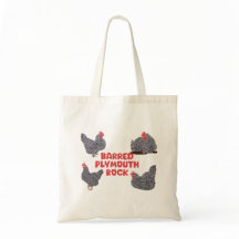 Poulets de roche de Plymouth barrés