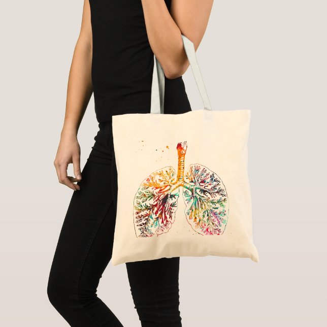 Tote Bag Poumons anatomiques (Devant (produit))