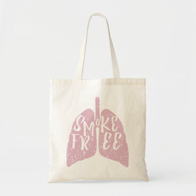 Tote Bag Poumons sains sans fumée (Devant)