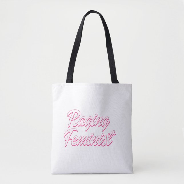 Tote Bag Poupée féministe en colère (Devant)