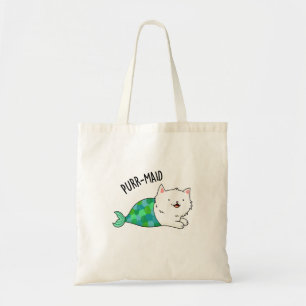Tote Bag Poupée Maid Funny Kitty Chat Sirène Pun