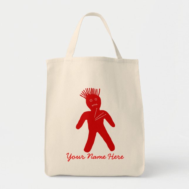 Tote Bag Poupée rouge du vaudou (Devant)