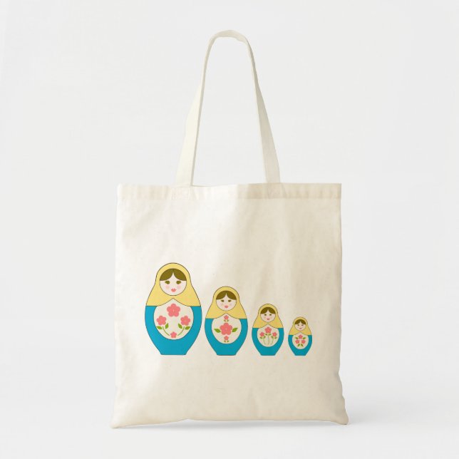 Tote Bag Poupées russes d'emboîtement de Matryoshka (Devant)