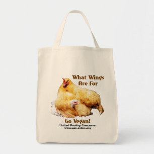 Tote Bag Pour quelles ailes soyez - vont le végétalien