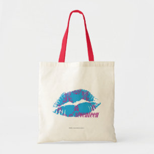 Tote Bag Pourpre-Aqua de damassé