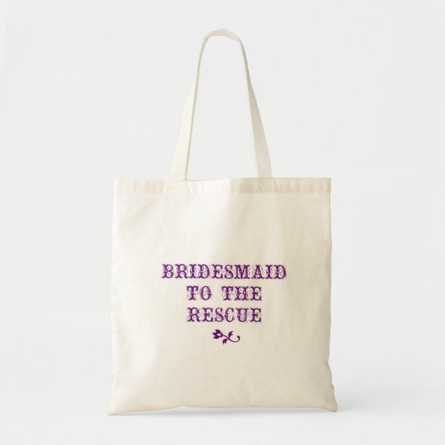 Tote Bag Pourpre de Fourre-tout de demoiselle d'honneur (Devant)