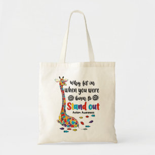 Tote Bag pourquoi s'intégrer quand vous êtes né à se démarq