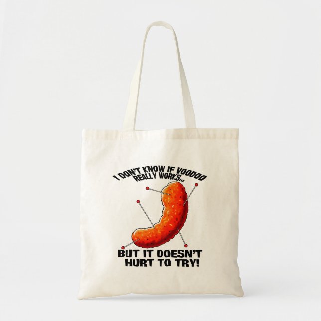 Tote Bag Pousse de fromage Voodoo - Plaisanterie anti-Trump (Devant)