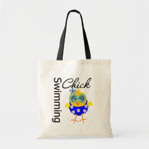 Tote Bag Poussin sportif mignon de natation