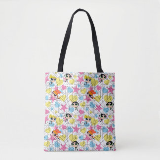 Tote Bag Powerpuff Girls Townsville Pattern