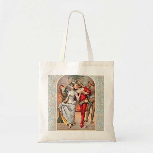 Tote Bag Prang's Christmas Card (ca. 1886) Totebag. (Devant)