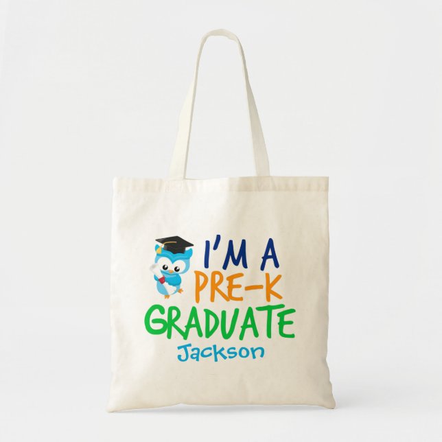 Tote Bag Pré-K Graduate Cute Custom Preschool Graduation (Devant)