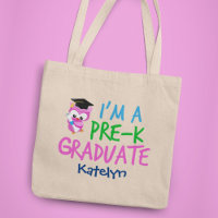 Pré-K Graduate Cute Pink Owl Graduation personnali