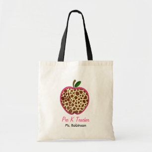 Tote Bag Pré professeur de K - copie Apple de girafe