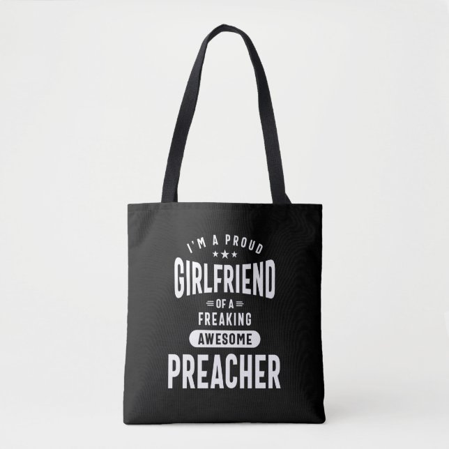 Tote Bag Prédicateur Titre du travail Teft Cadeaux Mens Fem (Devant)